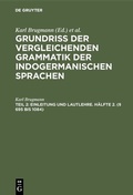 Cover: Einleitung und Lautlehre. H&auml;lfte 2. (&sect; 695 bis 1084) - De Gruyter Mouton