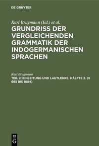 Abbildung von: Einleitung und Lautlehre. Hälfte 2. (§ 695 bis 1084) - De Gruyter Mouton