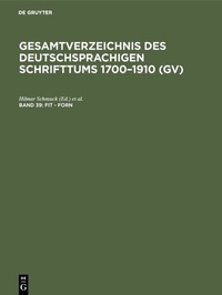 Abbildung von: Fit - Forn - De Gruyter Saur