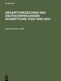 Abbildung von: Schon - Schril - De Gruyter Saur
