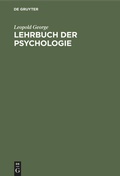 Cover: Lehrbuch der Psychologie - De Gruyter