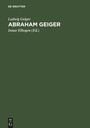 Cover: Abraham Geiger - De Gruyter