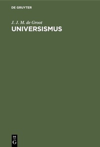 Abbildung von: Universismus - De Gruyter