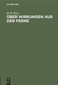 Cover: &Uuml;ber Wirkungen aus der Ferne - De Gruyter