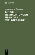 Bild: Einige Betrachtungen über das Weltgebäude - De Gruyter