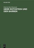 Cover: Herr Rothstein und der Barren - De Gruyter