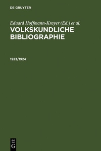 Abbildung von: 1923/1924 - De Gruyter