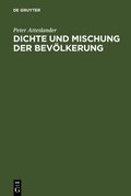 Cover: Dichte und Mischung der Bev&ouml;lkerung - De Gruyter
