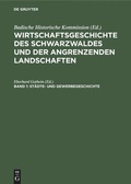 Cover: St&auml;dte- und Gewerbegeschichte - De Gruyter
