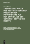 Cover: Die Grundbegriffe und die Grundlehren des Rechts der Schuldverh&auml;ltnisse - De Gruyter