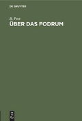 Cover: &Uuml;ber das Fodrum - De Gruyter