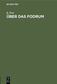 Enlarge image Cover: Über das Fodrum - De Gruyter