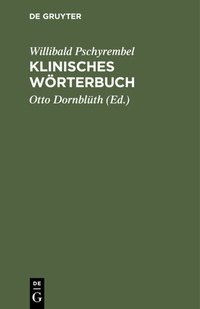 Abbildung von: Klinisches Wörterbuch - De Gruyter