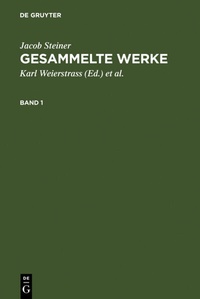 Abbildung von: Gesammelte Werke. Band 1 - De Gruyter