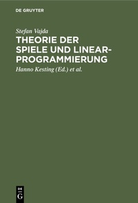 Abbildung von: Theorie der Spiele und Linearprogrammierung - De Gruyter