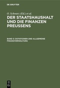 Cover: Dotationen und Allgemeine Finanzverwaltung - De Gruyter