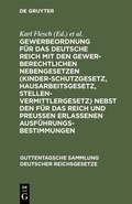 Bild: Gewerbeordnung f&uuml;r das Deutsche Reich - De Gruyter