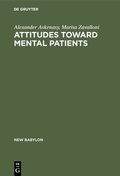 Cover: Attitudes toward mental patients - De Gruyter Mouton