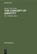 Cover: The concept of identity - De Gruyter Mouton