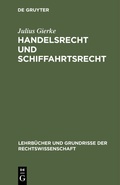 Cover: Handelsrecht und Schiffahrtsrecht - De Gruyter