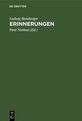 Cover: Erinnerungen - De Gruyter