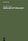 Cover: English etymology - De Gruyter Mouton