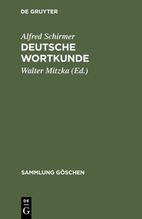 Abbildung von: Deutsche Wortkunde - De Gruyter Mouton