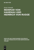 Cover: Reinmar von Hagenau und Heinrich von Rugge - De Gruyter