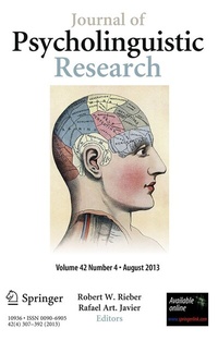 Abbildung von: Journal of Psycholinguistic Research - Springer