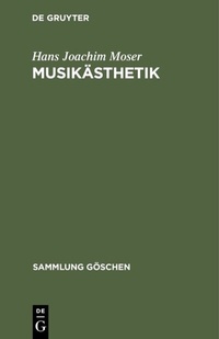 Abbildung von: Musikästhetik - De Gruyter