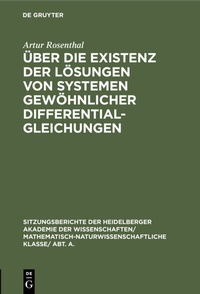 Abbildung von: Über die Existenz der Lösungen von Systemen gewöhnlicher Differentialgleichungen - De Gruyter