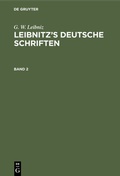 Cover: Leibnitz's deutsche Schriften. Band 2 - De Gruyter