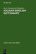 Cover: Kazakh-English dictionary - De Gruyter Mouton