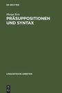 Cover: Präsuppositionen und Syntax - De Gruyter