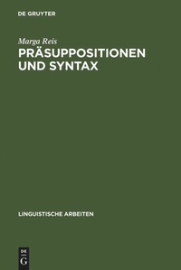 Enlarge image Cover: Präsuppositionen und Syntax - De Gruyter