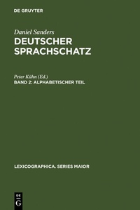 Abbildung von: Alphabetischer Teil - De Gruyter
