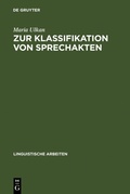 Cover: Zur Klassifikation von Sprechakten - De Gruyter