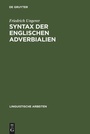 Cover: Syntax der englischen Adverbialien - De Gruyter
