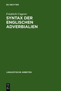 Cover: Syntax der englischen Adverbialien - De Gruyter
