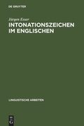 Cover: Intonationszeichen im Englischen - De Gruyter