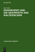 Cover: Kongruenz und die Grammatik des Maltesischen - De Gruyter