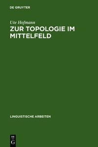 Abbildung von: Zur Topologie im Mittelfeld - De Gruyter