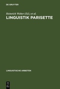 Cover: Linguistik Parisette - De Gruyter