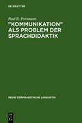 Cover: "Kommunikation" als Problem der Sprachdidaktik - De Gruyter