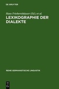 Cover: Lexikographie der Dialekte - De Gruyter