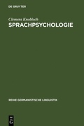 Cover: Sprachpsychologie - De Gruyter