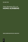 Cover: Homo scribens - De Gruyter