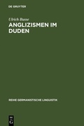 Cover: Anglizismen im Duden - De Gruyter