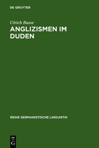 Abbildung von: Anglizismen im Duden - De Gruyter