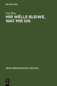 Abbildung von: Mir wëlle bleiwe, wat mir sin - De Gruyter